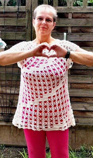 Shirt/Tunika/Kleid Trenzada, Häkelanleitung