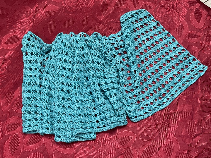 Türkis- Tuch „Clarissa“