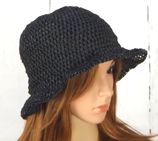 Häkelanleitung Basthut "Boho"