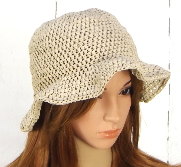 Häkelanleitung Basthut "Boho"