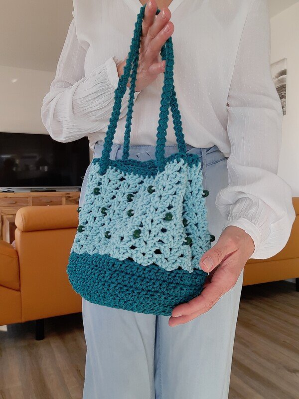 Häkelanleitung Tasche Pitti im Boho Style, Taschenbeutel, Macrame Tasche - Bild 3