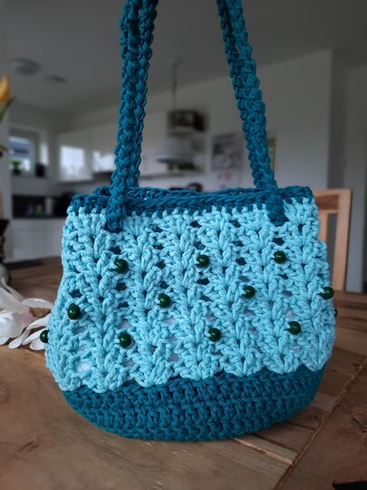 Häkelanleitung Tasche Pitti im Boho Style, Taschenbeutel, Macrame Tasche