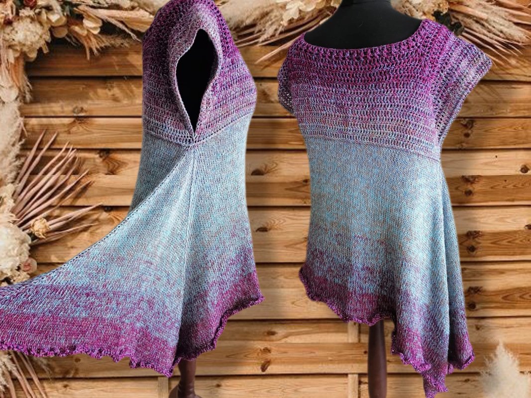 Summerdance - Tunika gehäkelt UND gestrickt - Bild 4