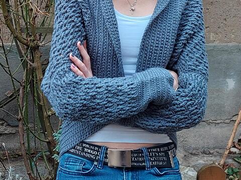 Häkelanleitung Jacke "mountain" Seelenwärmer häkeln