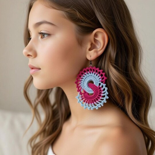 Crochet Earrings Pattern + Video Tutorial English Only PDF