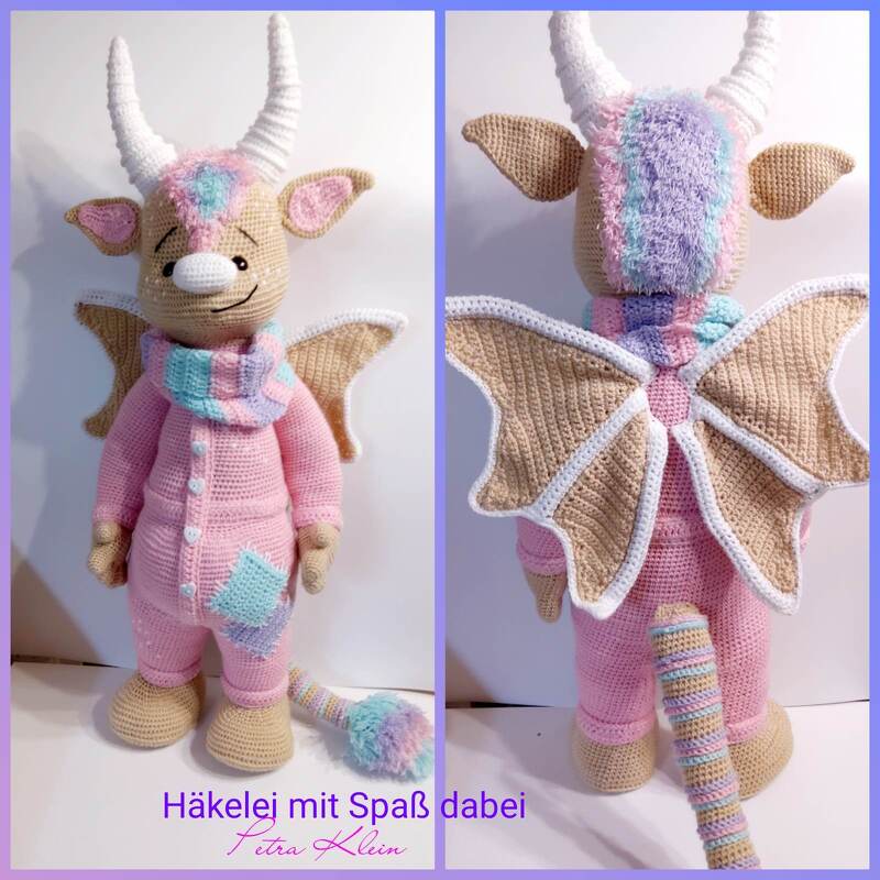 Häkelanleitung / Amigurumi / Drachenbaby - Bild 2