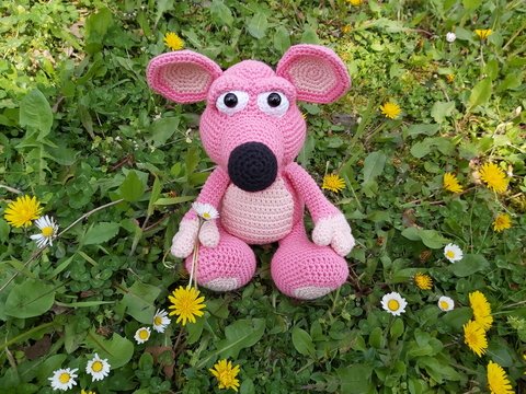 Die freche Maus - Häkelanleitung - Amigurumi