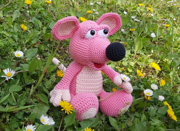 Die freche Maus - Häkelanleitung - Amigurumi