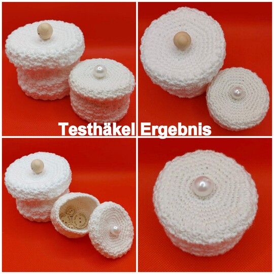 Körbchen/ Dosen häkeln - mit Deckel - Häkelanleitung PDF