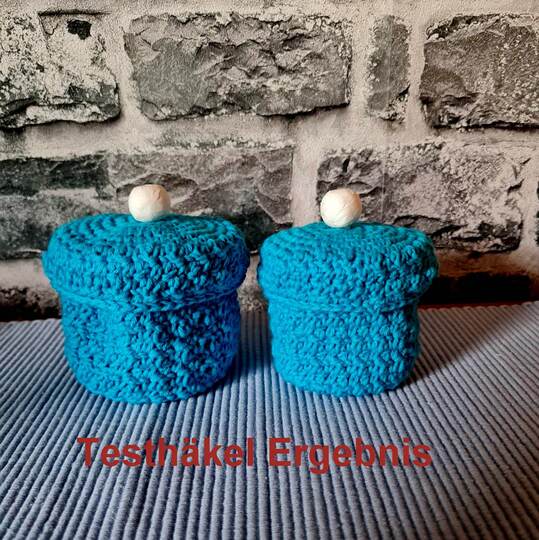 Körbchen/ Dosen häkeln - mit Deckel - Häkelanleitung PDF