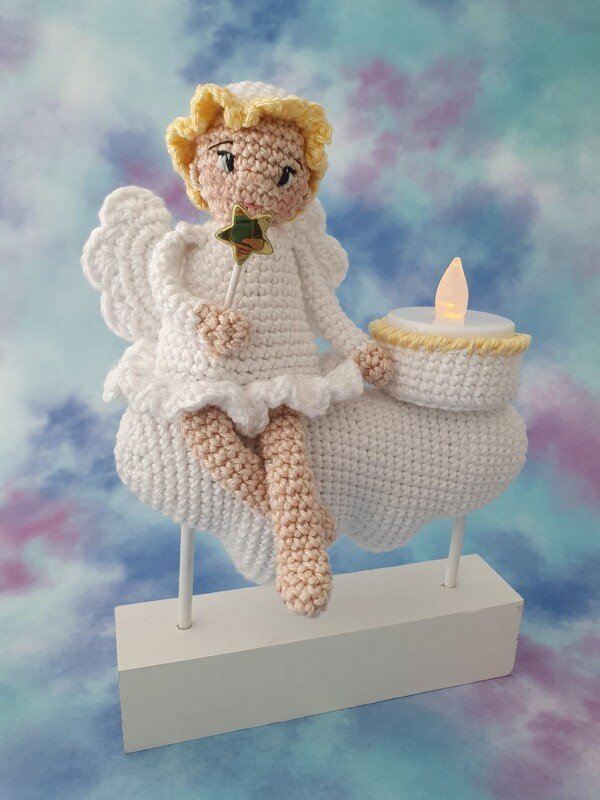 Engel Lina und Luca auf der Wolke - Häkelanleitung PDF