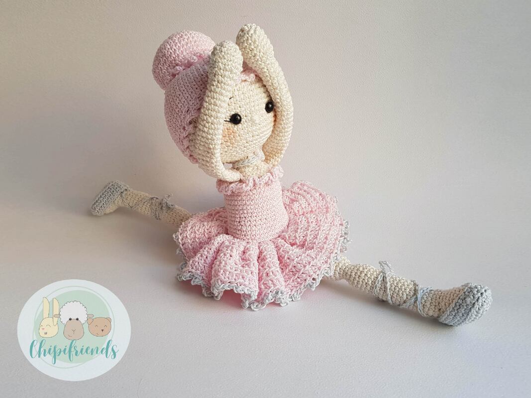 Häkelanleitung, Die Ballerina Amy, Amigurumi-Puppe
