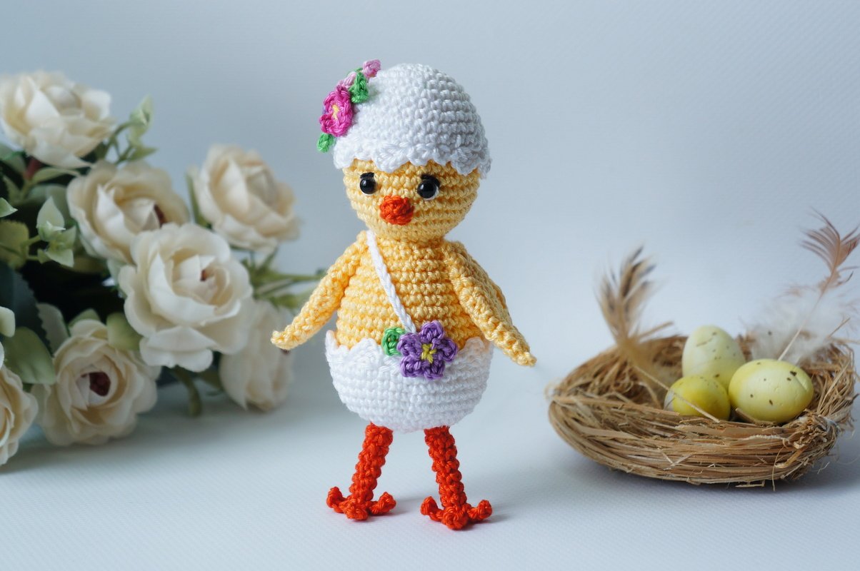 Crochet pattern Easter Chick. Chicken crochet.