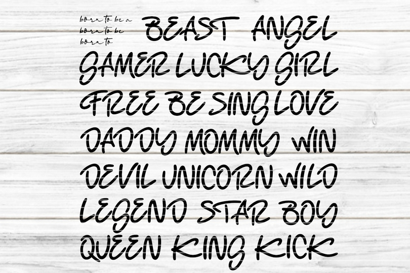 born to be Plotterdatei SVG DXF FCM