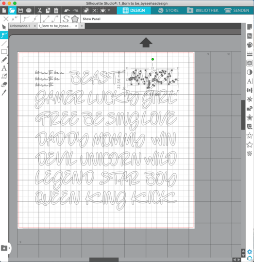 born to be Plotterdatei SVG DXF FCM