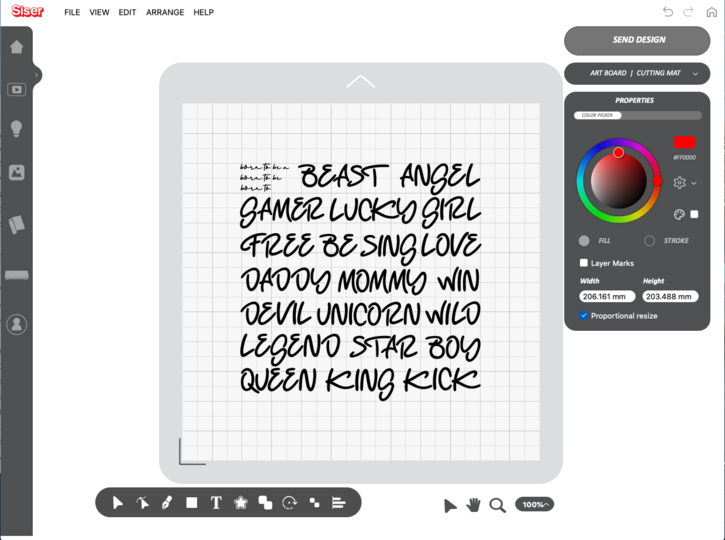 born to be Plotterdatei SVG DXF FCM