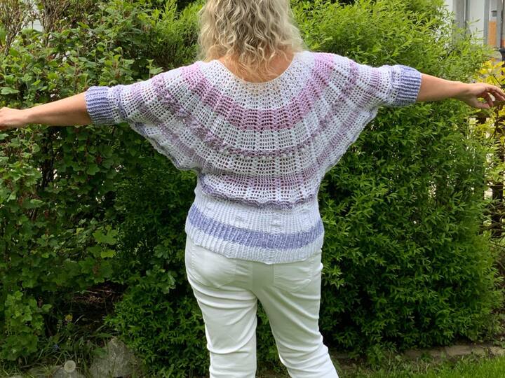 Häkelanleitung Fledermauspulli Törtchen