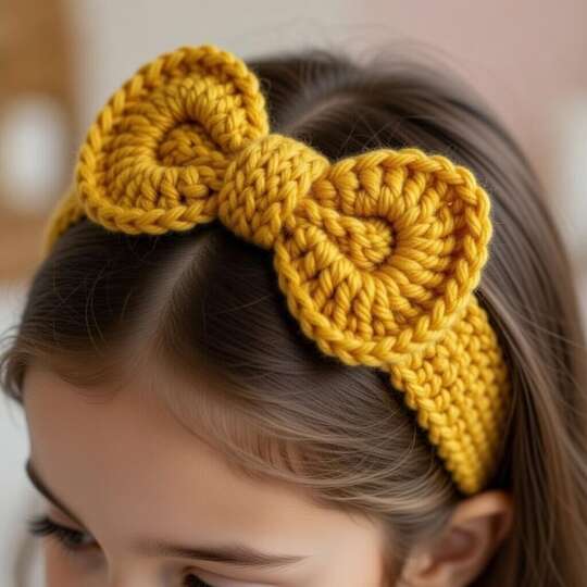 Crochet Bow Headband Pattern + Video Tutorial in English Only