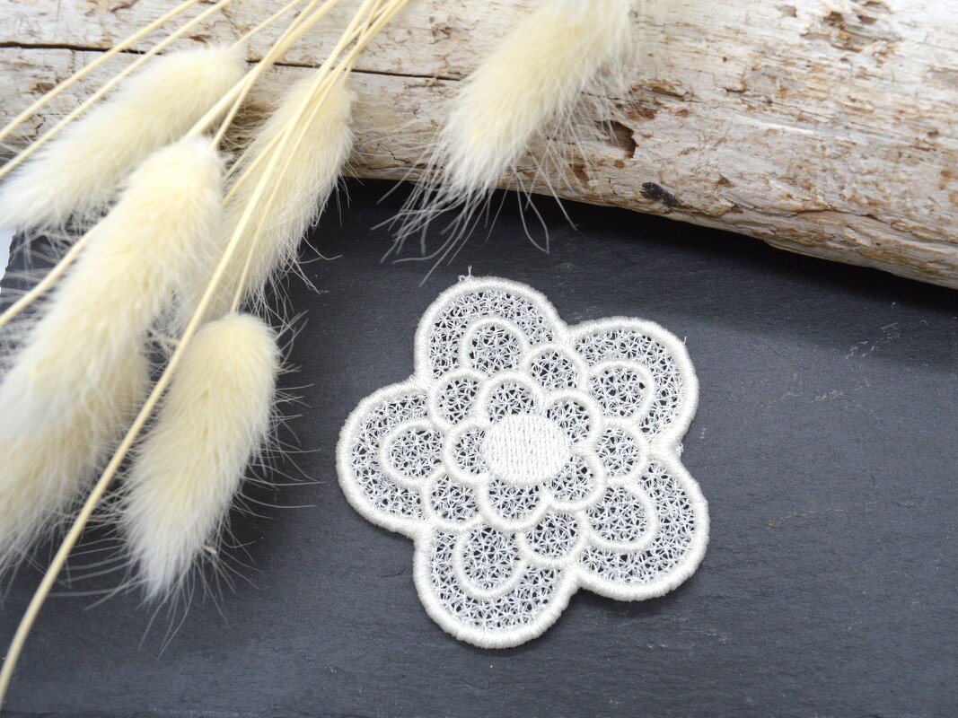 Stickdatei Blume Spitze FSL Lace
