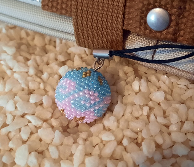 Perlen Häkel Kugel Waves