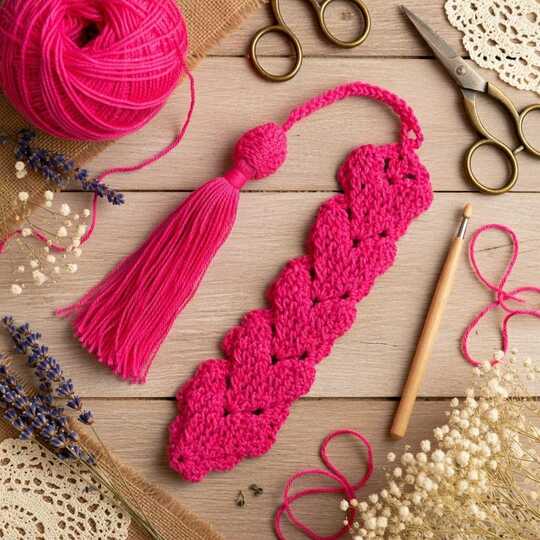 Crochet Heart Bookmark PDF + Video Tutorial (English Only)