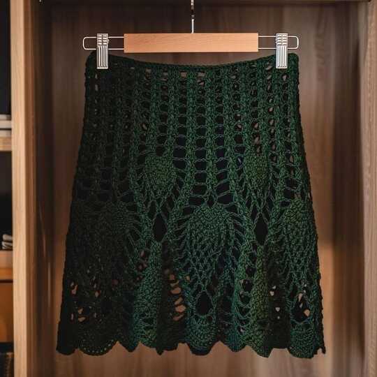 A Crochet pineapple Skirt PDF Pattern