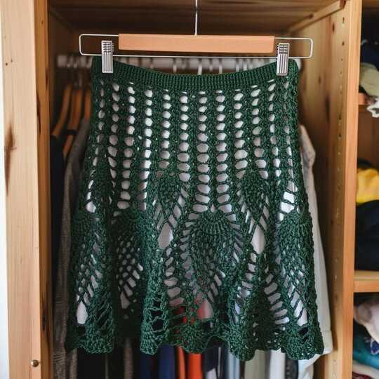A Crochet pineapple Skirt PDF Pattern