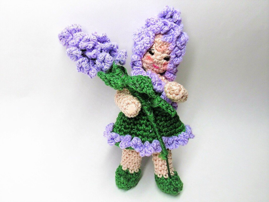 Häkelanleitung Blumenkind Flieder