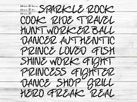 born to be  Plotterdatei SVG DXF FCM