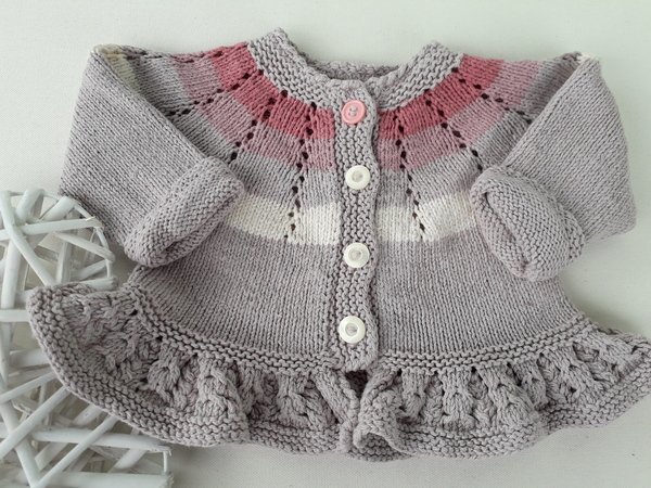 Strickanleitung Babyjacke Mit Kapuze Gr 62 Strickanleitung Babyjacke in Gr. 62/68 u 74/80, Deutsche PDF-Datei m.Fotos