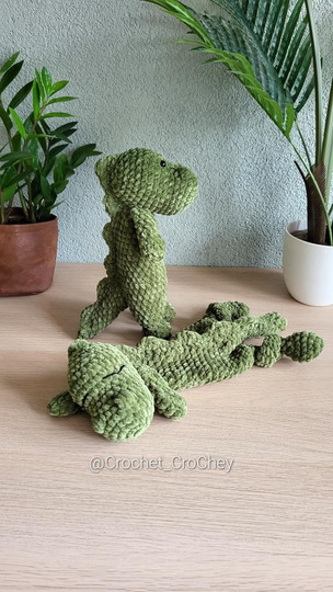 Häkelanleitung: Dino T-Rex