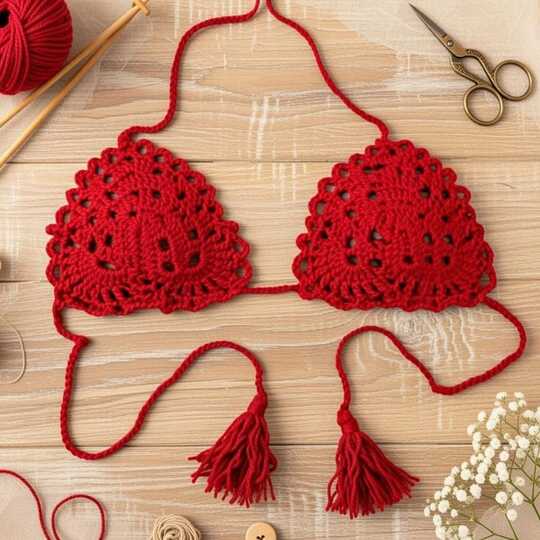 Häkel-BH / Crop Top PDF Muster + Video (nur Englisch) – nontycrochet