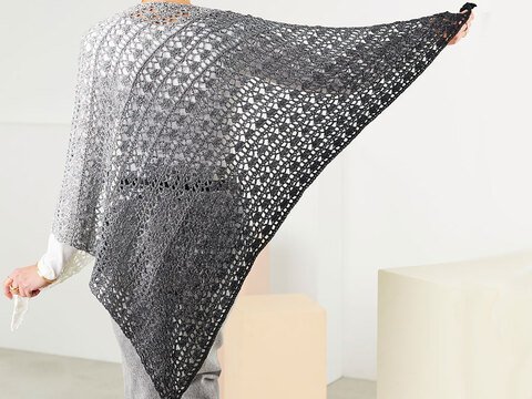 ASYMMETRISCHES TUCH KROKUSSE