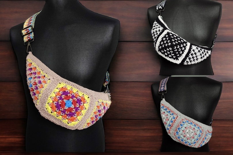 Peafowl - Crossbag | Shoulder Bag | Belt Bag - Crochet Pattern