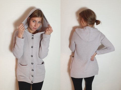 214 Strickanleitung Strickjacke Heidi