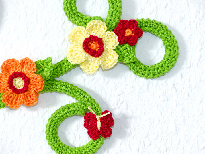 Häkelanleitung Ornament mit Blumen