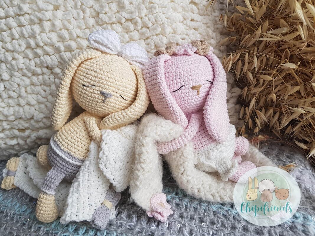 Crochet Pattern, Amigurumi Bunnies with blanket - Image 3
