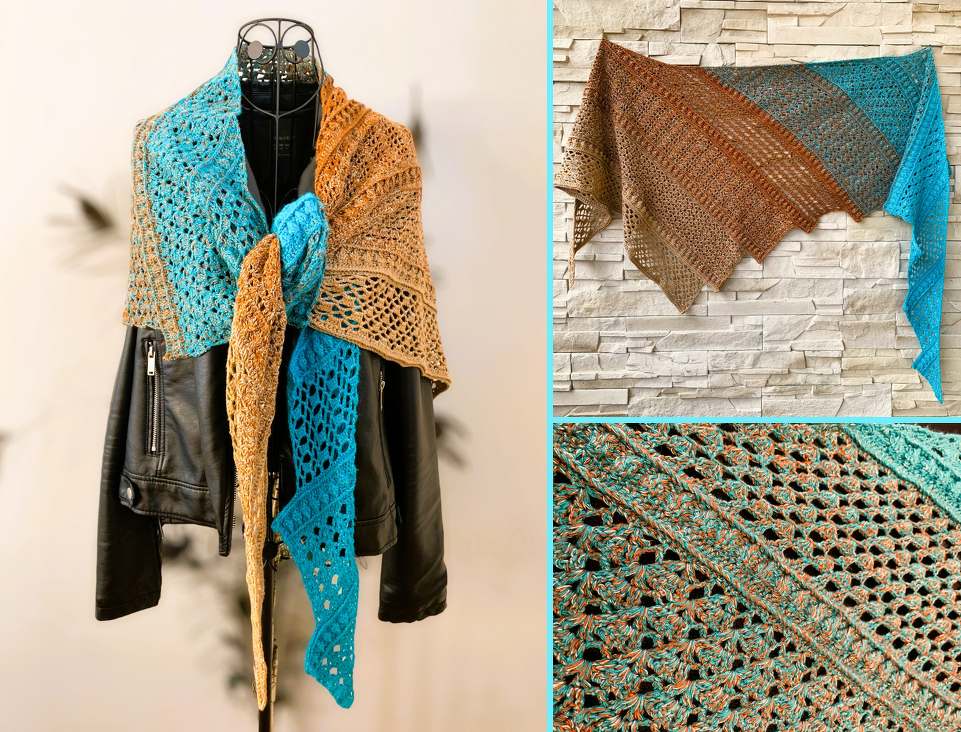 Crochet Pattern Triangular Scarf "Nesaia"