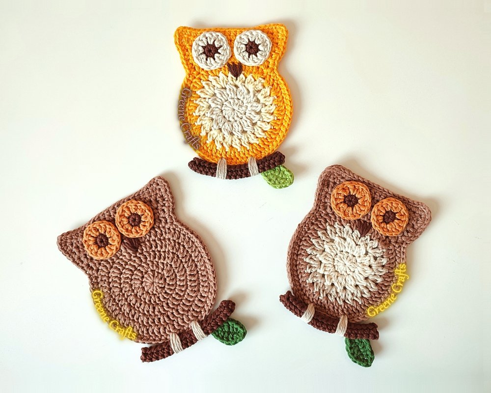 Wise Owl Wall Decor or Coaster - Crochet Pattern