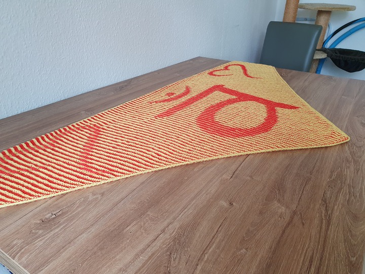 Sakralchakra, Schattenstricken, Illusionsstricken, Motivtuch