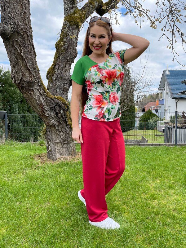 Ayana tailored asymmetrical blouse pattern in sizes 32 - 54. - Image 9