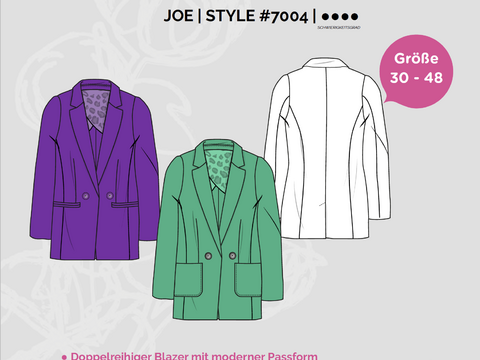 JOEblazer SM und Nähanleitung Gr. 30 - 48