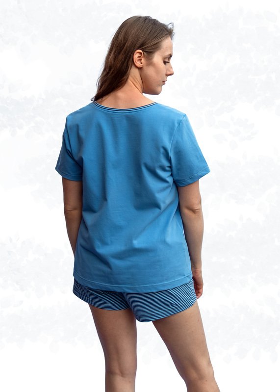 Pyjama – Schlafanzug-Set Shirt &amp; Hose/Shorts mit Gummibund, BU 80-116 A4+A0