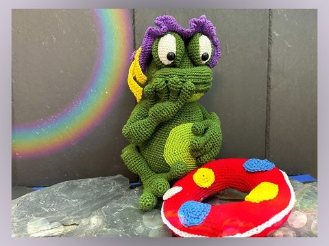 Häkelanleitung für Froschdame Mathilda