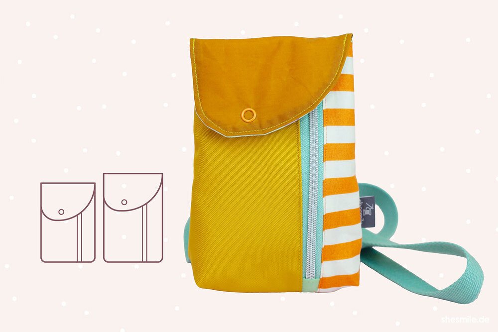 Handytasche "Smartkram" (Nähanleitung und Schnittmuster in 2 Größen)