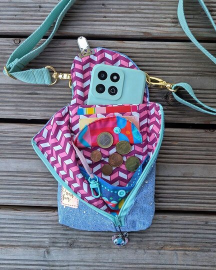 Handytasche "Smartkram" (Nähanleitung und Schnittmuster in 2 Größen)