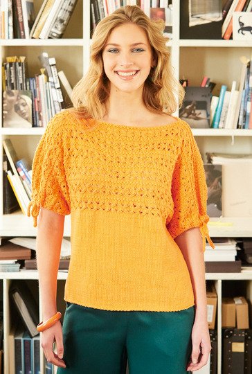 Pulli mit 3/4-Ärmeln und passender Tasche im Blumenmuster