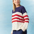 Ringelpulli in Blau, Weiß und Rot