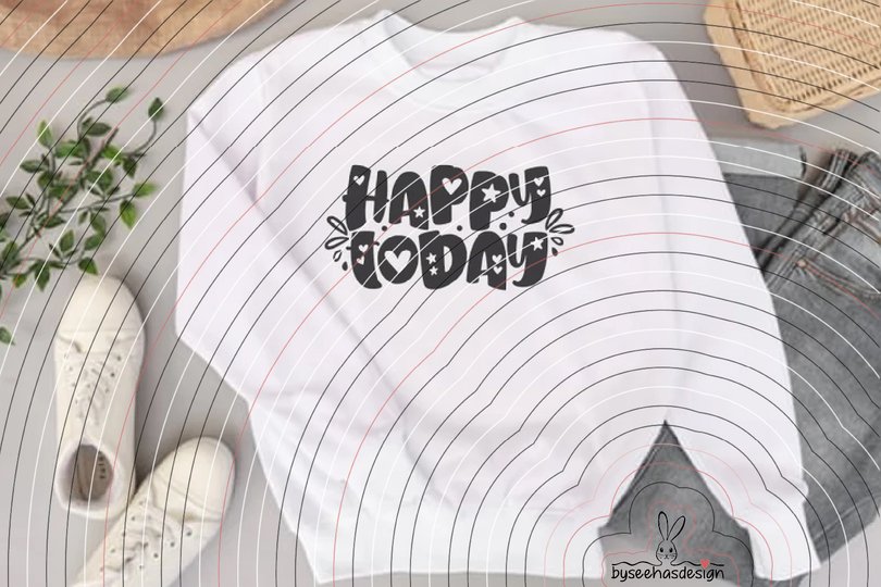 happy today Plotterdatei SVG DXF