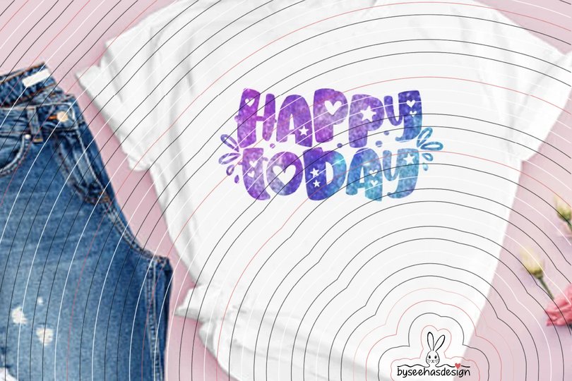 happy today Plotterdatei SVG DXF